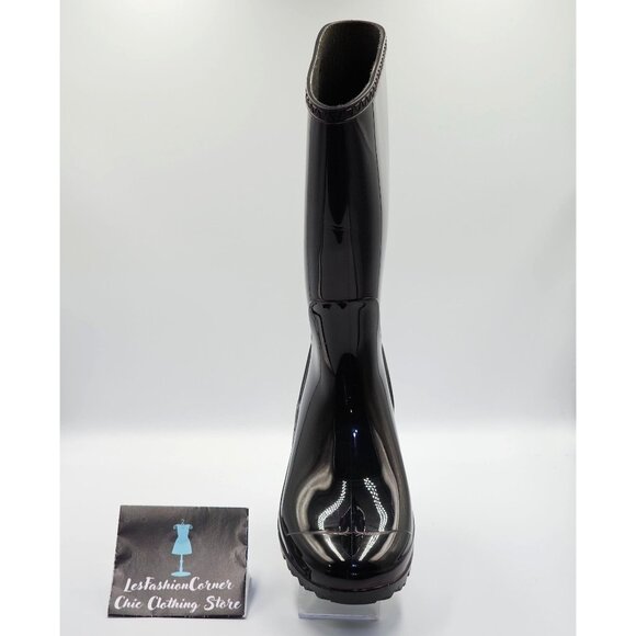 UGG Women's Eggplant Shaye Tall Glossy Waterproof Rain Boots Size 11 2519 - Picture 15 of 16